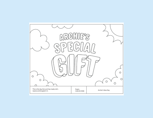 Archie’s Coloring Pack | Printable Biblical Coloring Pages for Kids